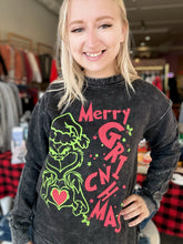 Load image into Gallery viewer, Merry Grinchmas Mineral Wash Sweatshirt