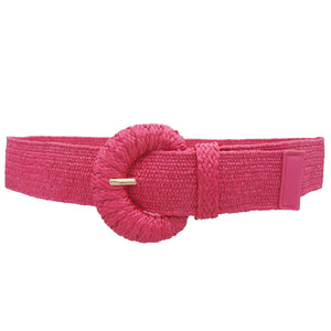 Woven Stretch Half Moon Belts