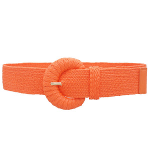 Woven Stretch Half Moon Belts