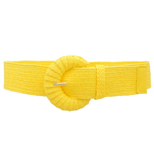 Woven Stretch Half Moon Belts