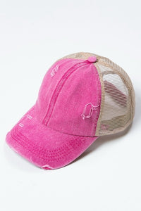 Distressed Mesh Baseball Caps