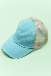 Distressed Mesh Baseball Caps