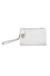 White Wristlet Clutch Bag