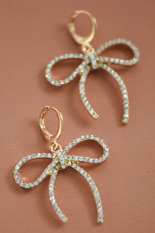 Gold Bow Knot Earrings