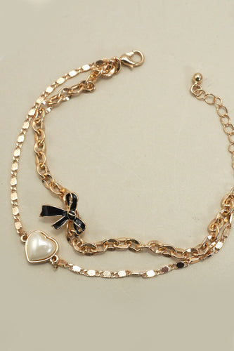 Gold Charm Multi Layer Bracelet