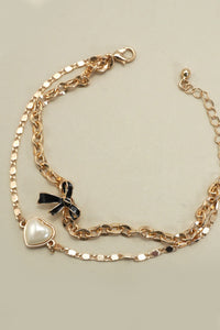 Gold Charm Multi Layer Bracelet