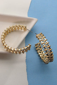 Gold Artisanal Weave Earrings