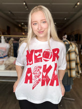 Load image into Gallery viewer, White State Football Crop Graphic Tee
