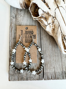Navajo Teardrop Star Earrings