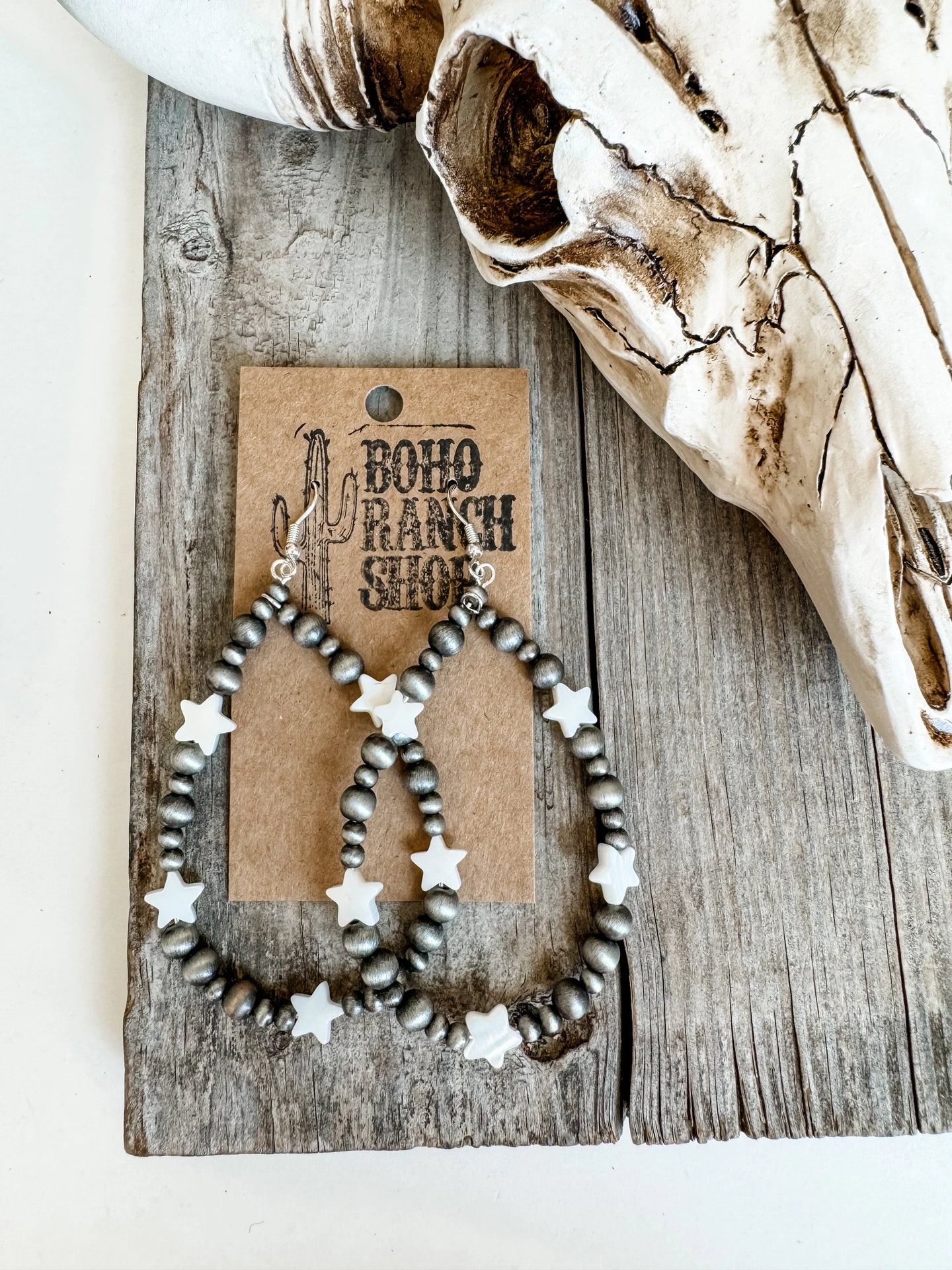 Navajo Teardrop Star Earrings