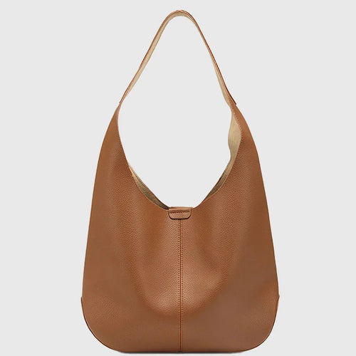 Brown Large Bucket Shoulder Bag