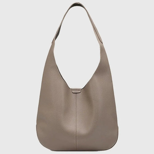 Grey Large Bucket Shoulder Bag