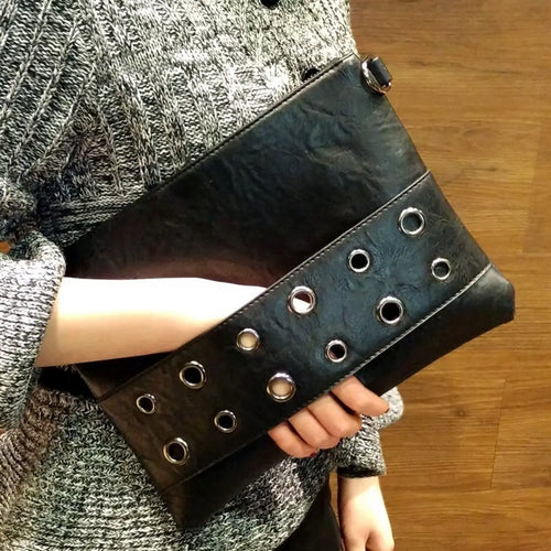 Black Large Envelope Clutch