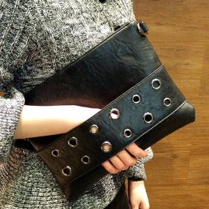 Black Large Envelope Clutch