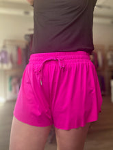 Load image into Gallery viewer, Hot Pink High Waist Knit Shorts