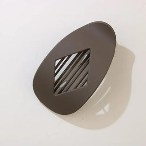 Brown Jumbo Oval Claw Clip