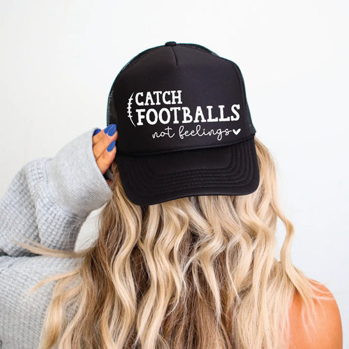 Catch Footballs Trucker Hat