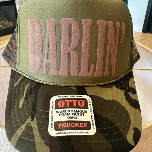 Darlin' Brown Camo Trucker Hat