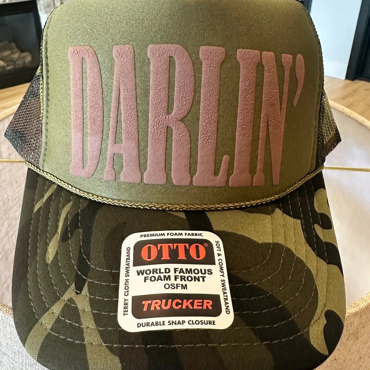Darlin' Brown Camo Trucker Hat