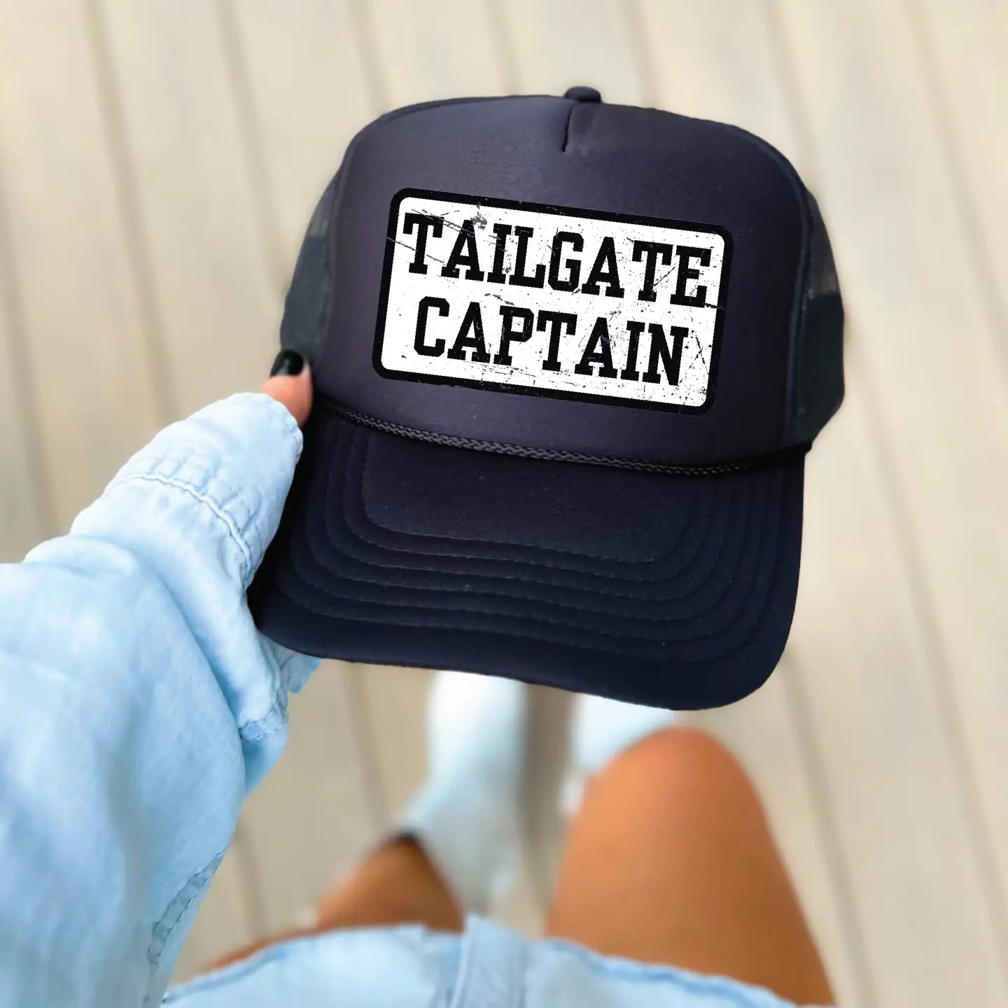 Tailgate Captain Black Trucker Hat
