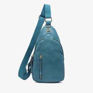 Peacock Blue Crossbody Bag
