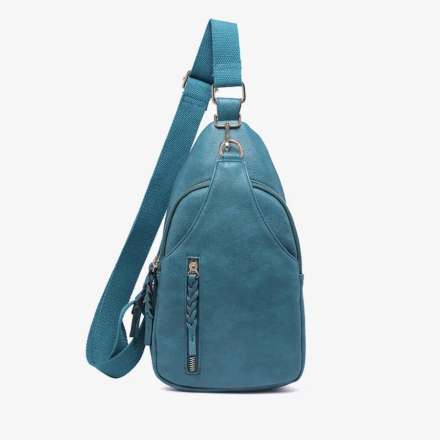 Peacock Blue Crossbody Bag
