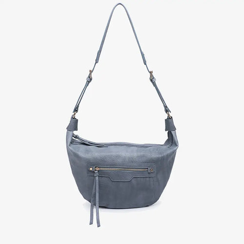 Dusty Blue Hobo Shoulder Bag