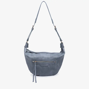 Dusty Blue Hobo Shoulder Bag