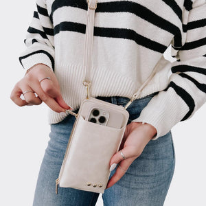 Cream Phone Crossbody Bag