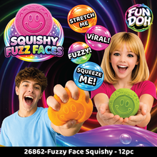 Load image into Gallery viewer, Fun Doh Fuzzy Face Squishy Toy