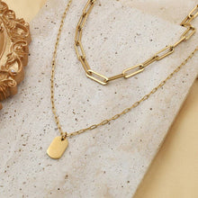 Load image into Gallery viewer, 18K Gold Link Layered Necklace
