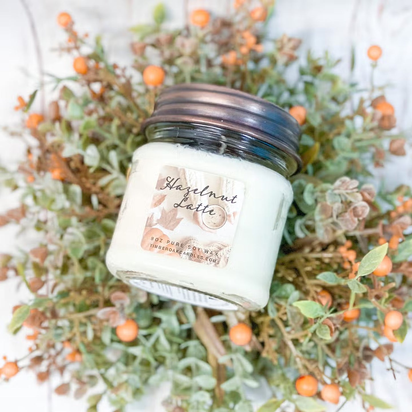Hazelnut Latte 8 oz Candle