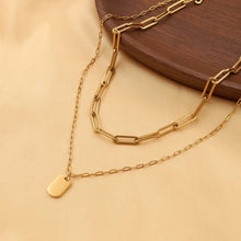 Load image into Gallery viewer, 18K Gold Link Layered Necklace