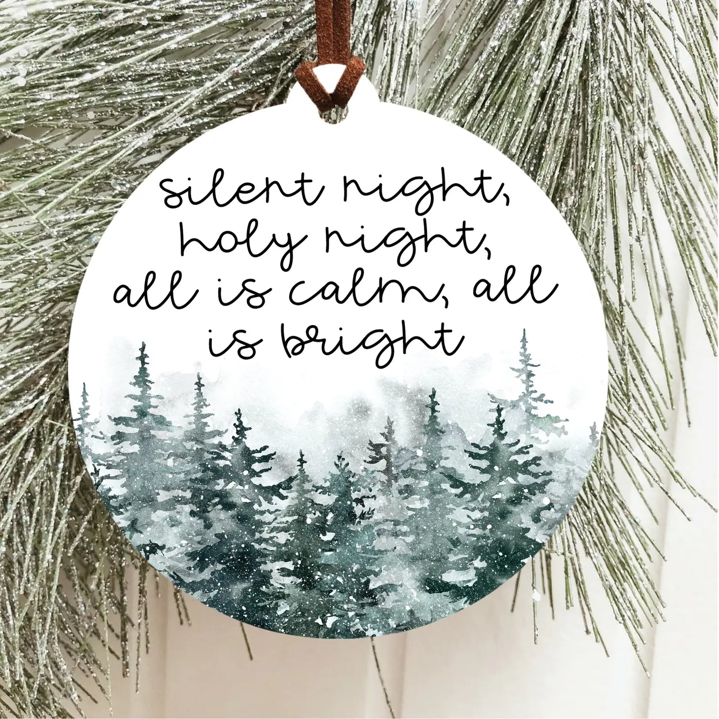 Silent Night Christmas Ornament
