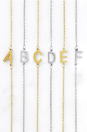 Gold Initial Necklaces