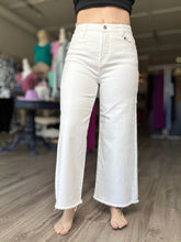 Load image into Gallery viewer, Risen White Wide Leg Jeans