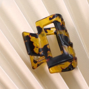 Brown Tort Square Hair Clip