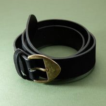 Load image into Gallery viewer, Black Bronze Buckle Belt