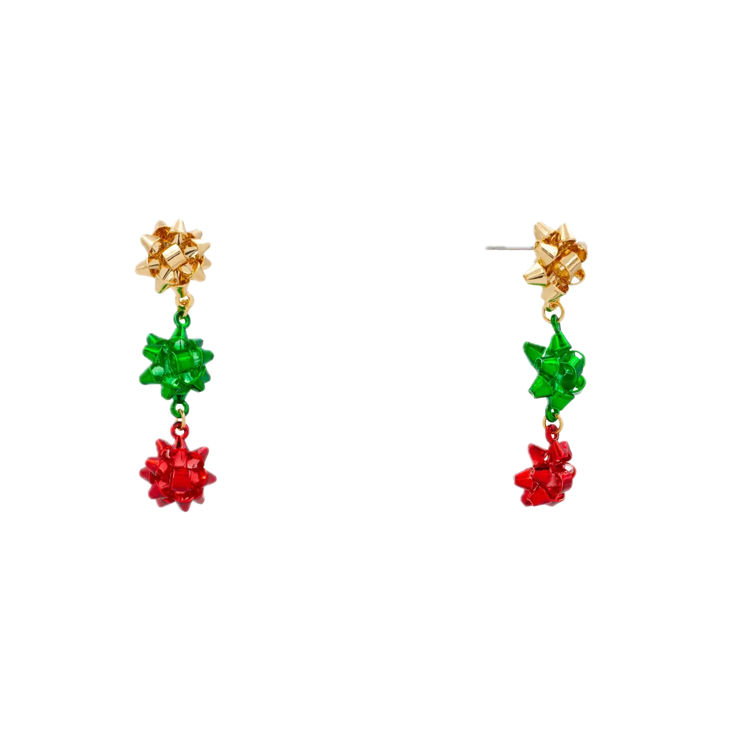 Bow Trio Holiday Earrings