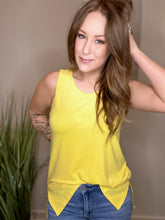Load image into Gallery viewer, Yellow Round Neck Tunic Top