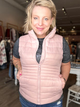 Load image into Gallery viewer, Blush Pink Puffer Vest