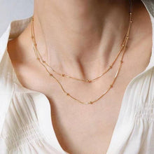 Load image into Gallery viewer, 18K Gold Layered Ball Chain Necklace
