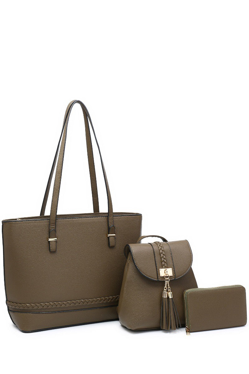 Olive 3-in-1 Bag Set