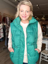Load image into Gallery viewer, Green Puffer Vest