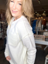 Load image into Gallery viewer, Ivory Round Neck Sweater