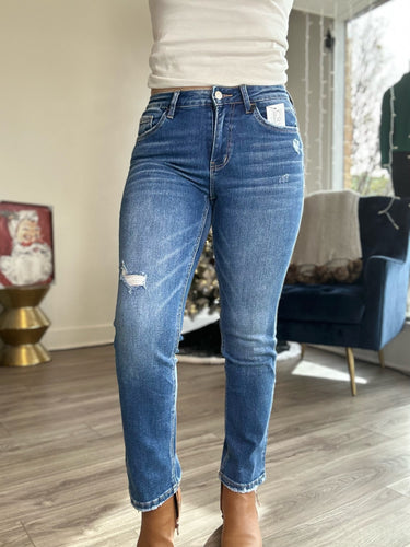 Lovervet Mid Rise Slim Straight Jeans