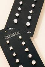 Load image into Gallery viewer, Gold 5 Pair Stud Earrings Set