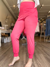 Load image into Gallery viewer, Pink Pocketed Joggers