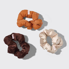 Load image into Gallery viewer, Recycled Fabric Cloud Scrunchies 3pc Set - Sedona