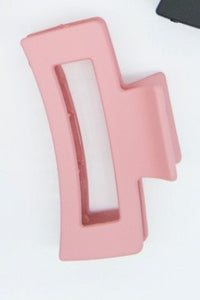 Mauve Rectangle Claw Clip